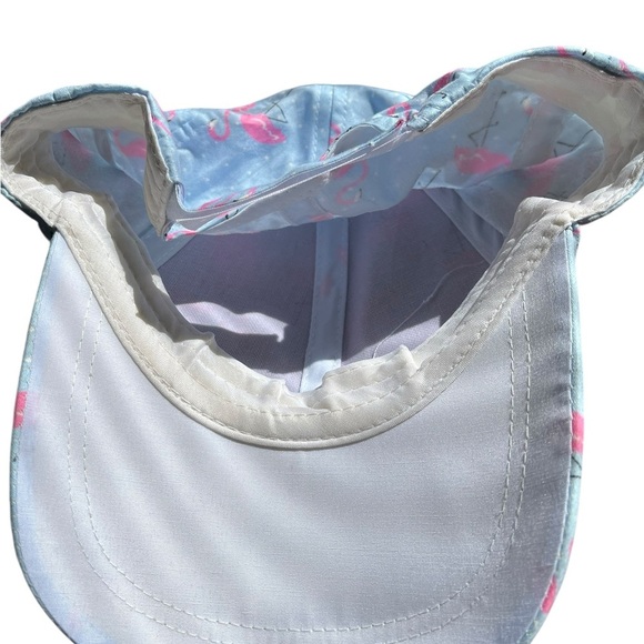 Flamingo Print Blue Cap - Picture 2 of 2